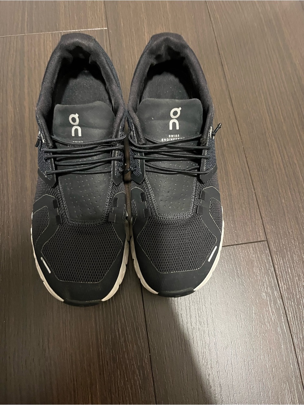 On clouds Running Black Athletic Running Sneakers - Picture 2 of 5